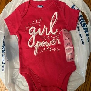 NWT 3-6 Girls Old Navy Onesie